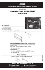 Metra 99-5803 Instrucciones De Instalación