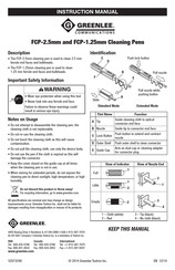 Greenlee FCP-2.5mm Manual De Instrucciones