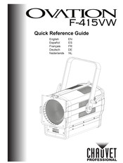 Chauvet Professional OVATION F-415WW Guía De Referencia Rápida