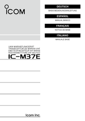 Icom IC-M37E Manual Básico