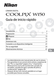 Nikon COOLPIX W150 Guia De Inicio Rapido