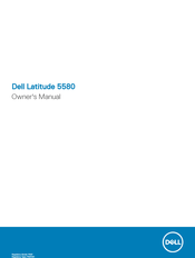 Dell Latitude 5580 El Manual Del Propietario