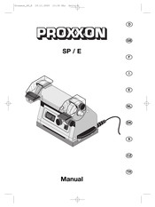 Proxxon SP / E Manual De Instrucciones