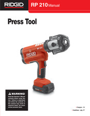 Emerson RIDGID RP 210 Manual Del Usuario