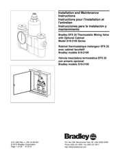 Bradley EFX 25 Instrucciones Para La Instalacion Y Mantenimiento