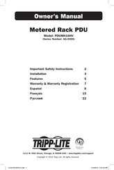 Tripp-Lite PDUMH16HV Manual Del Propietário