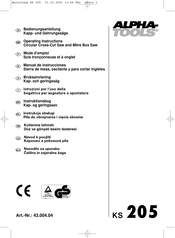 ALPHA-TOOLS KS 205 Manual De Instrucciones