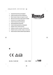 HERKULES IW 160 Manual De Instrucciones Original