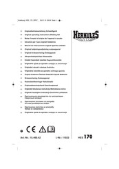 HERKULES HES 170 Manual De Instrucciones Original