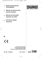 Duro D-ES 150 Manual De Instrucciones