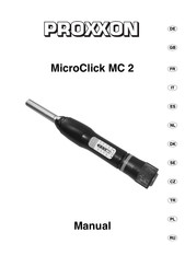 Proxxon MicroClick MC 2 Manual Del Usario