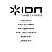 ION TAPE EXPRESS Manual De Inicio Rápido