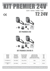 RIB T2 24V CRX Serie Importantes Instrucciones De Seguridad Para La Instalación