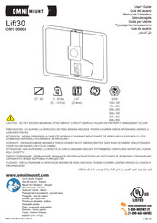 OMNI mount Lift30 Guia Do Usuário