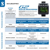 Scubapro G2 Guia De Inicio Rapido