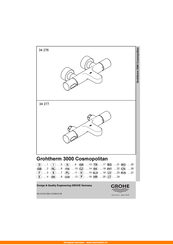 Grohe Grohtherm 3000 Cosmopolitan 34 277 Manual De Instrucciones