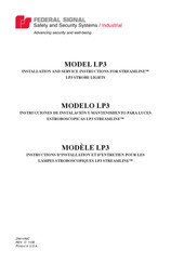 Federal Signal STREAMLINE LP3S Instrucciones De Instalación Y Mantenimiento