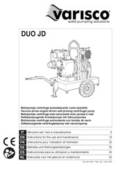 VARISCO DUO JD Instrucciones Para Su Utilizacion Y Mantenimiento