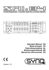 SYNQ SMI.84 Manual De Instrucciones