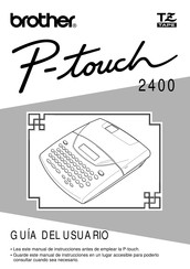 Brother P-touch 2400 Guia Del Usuario