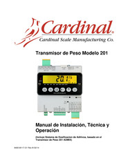 Cardinal 201 ADMIX Manual De Instalación, Técnica Y Operación