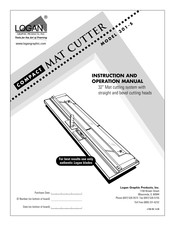Logan Graphic Products COMPACT MAT CUTTER 301-S Manual De Instrucción Y Operación