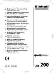 EINHELL DRS 200 Manual De Instrucciones De Operación Y Mantenimiento