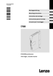 Lenze E70ACMSD0204 l Serie Instrucciones Para El Montaje