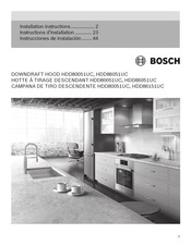 Bosch HDD80051UC Instrucciones De Instalación