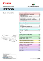 Canon iPF830 Guia Del Usuario