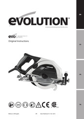 Evolution EVOSAW 180HD Manual De Instrucciones