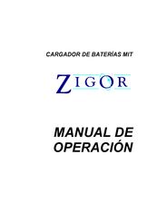 ZIGOR MIT Serie Manual De Operación