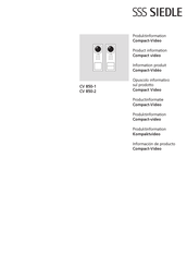 SSS Siedle CV 850-2 Guia De Incio Rapido