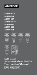 Amprobe ADPTR-E27 Manual De Instrucciones