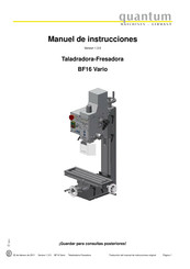 Quantum BF16 Vario Manuel De Instrucciones