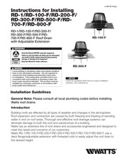 Watts RD-100-F Instrucciones De Instalación