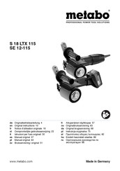 Metabo SE 12-115 Manual Original