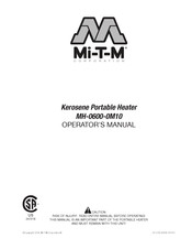 Mi-T-M MH-0600-0M10 Manual Del Operador