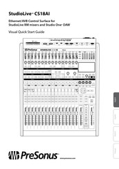 PRESONUS StudioLive CS18AI Guia De Inicio Rapido