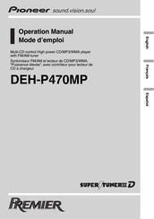 Pioneer DEH-P470MP Manual Del Usuario