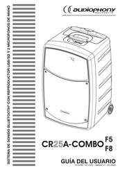 audiophony CR25A-COMBO F5 Guia Del Usuario