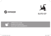 Horizon Fitness ELITE IC7 Guia De Funcionamiento