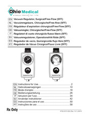 Ohio Medical Surgical/Free-Flow Instrucciones Para El Uso