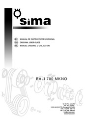 Sima Bali 700 MKNO Manual De Instrucciones Original