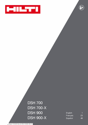 Hilti DSH 700 Manual Del Usuario