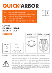 Climbing Technology QUICK'ARBOR Manual De Instrucciones