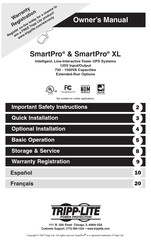 Tripp-Lite SmartPro XL Manual Del Usuario