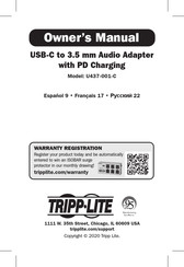 Tripp-Lite U437-001-C Manual Del Propietário