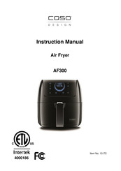 CASO DESIGN AF300 Manual De Instrucciones