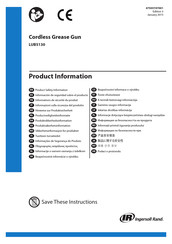 Ingersoll Rand LUB5130 Información De Seguridad Sobre El Producto